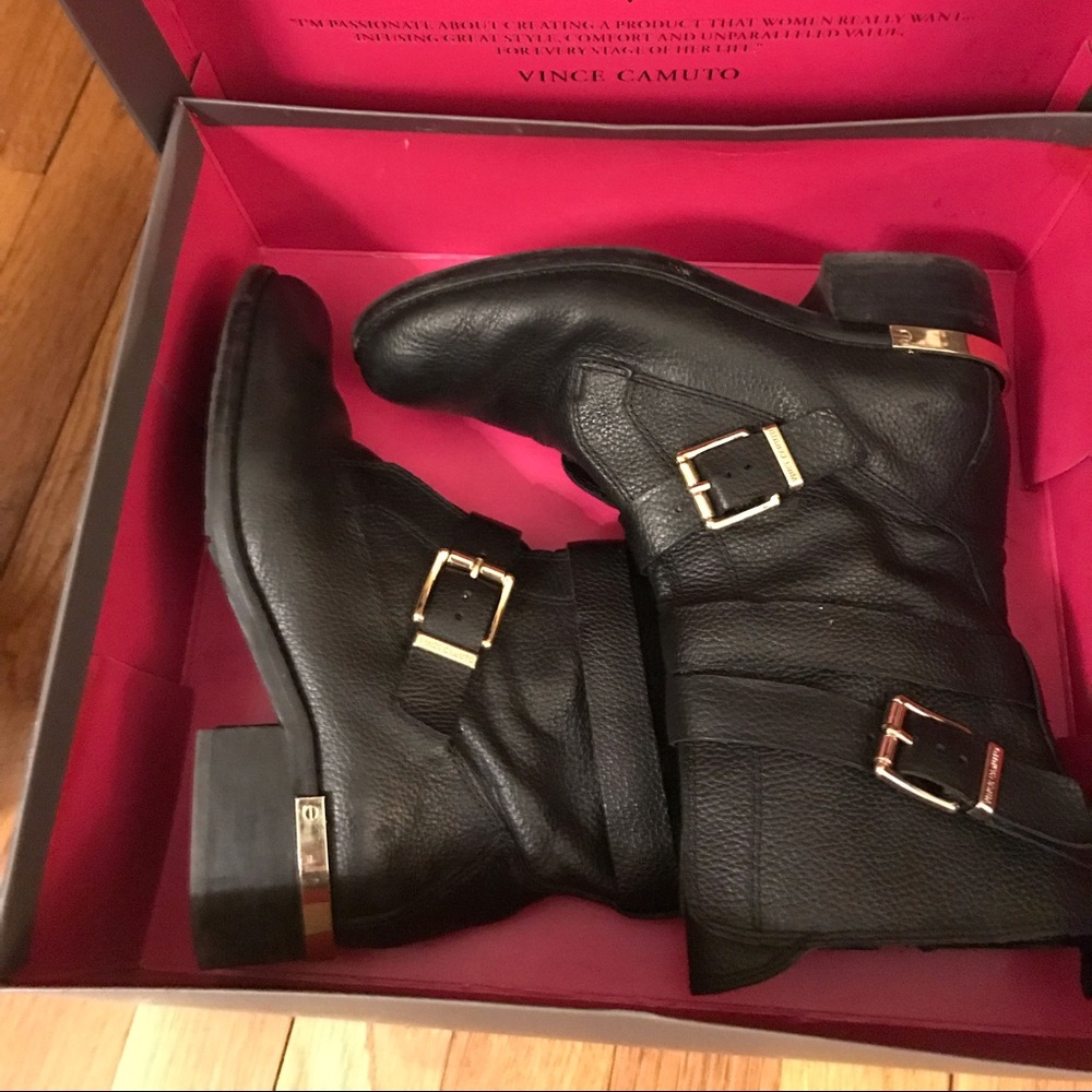 Vince Camuto Combat/Moto Boots.